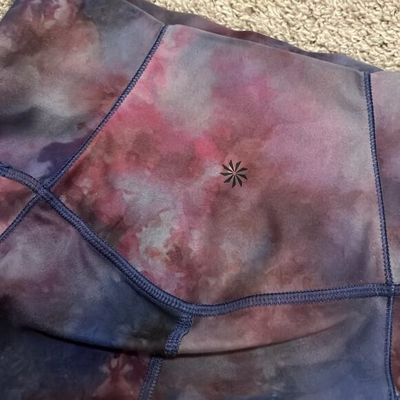 ATHLETA Salutation II Stash Pocket Capri Leggings Supernova Purple Pink XXS - Picture 11 of 16